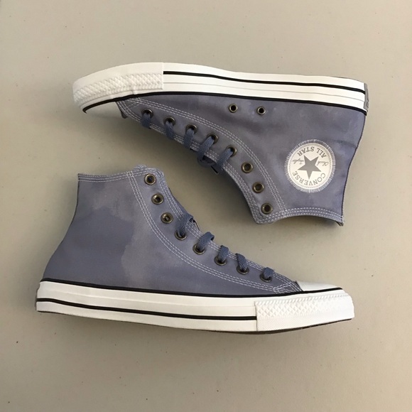 Converse NWOT 11.5 Men’s / 13.5 Women’s Chuck Taylor All Star Hi Blue Sneakers - Picture 11 of 14